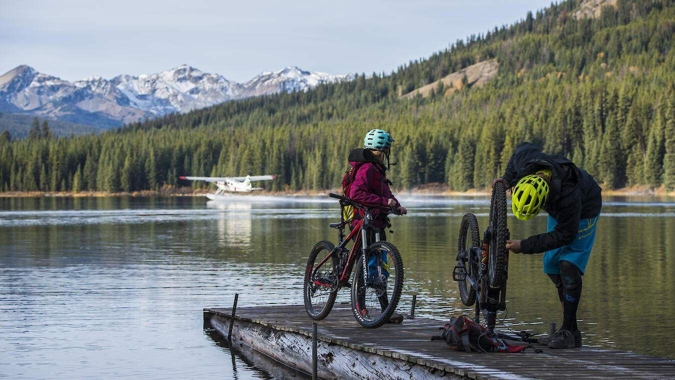 Mountain Biking at Spruce Lake in the South Chilcotin Mountain Park